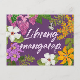 "Libreng mangarap" Filipino Motivational Vykort