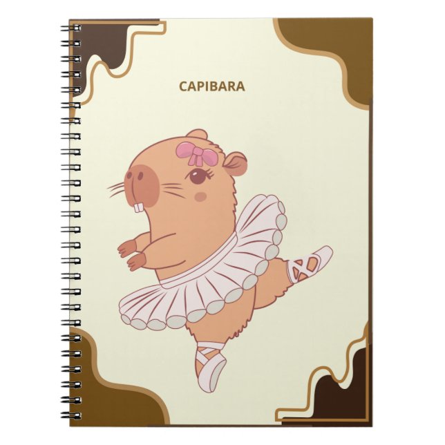 "Libreta Capibara – Diseño Adorable y Único" Anteckningsbok (Framsidan)