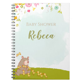 Libreta con espiral Baby Shower Bear and duckies Anteckningsbok
