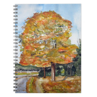 Libreta con Fæ lledparken en acuarela Anteckningsbok Med Spiral