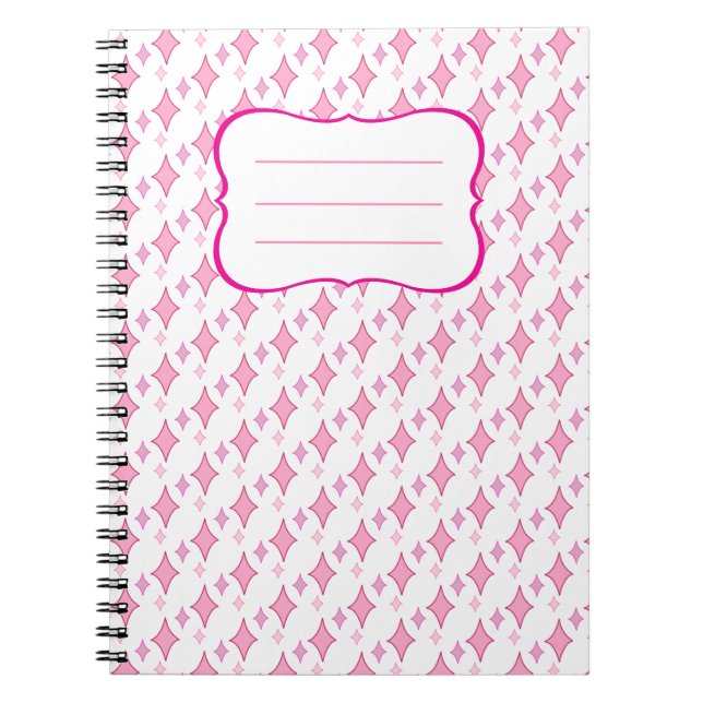 Libreta Destellos Rosa Anteckningsbok (Framsidan)
