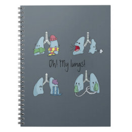 Libreta espiral: Oh! My Lungs! Anteckningsbok