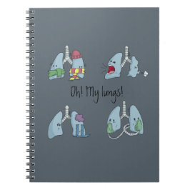 Libreta espiral: Oh! My Lungs! Anteckningsbok