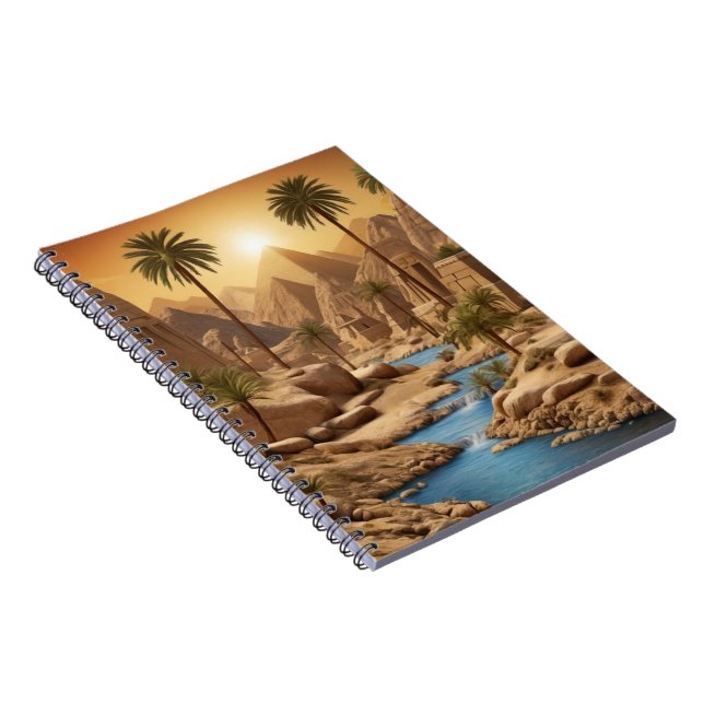 Libreta Espiral Pirámides de Egipto Anteckningsbok (Högra Sidan)