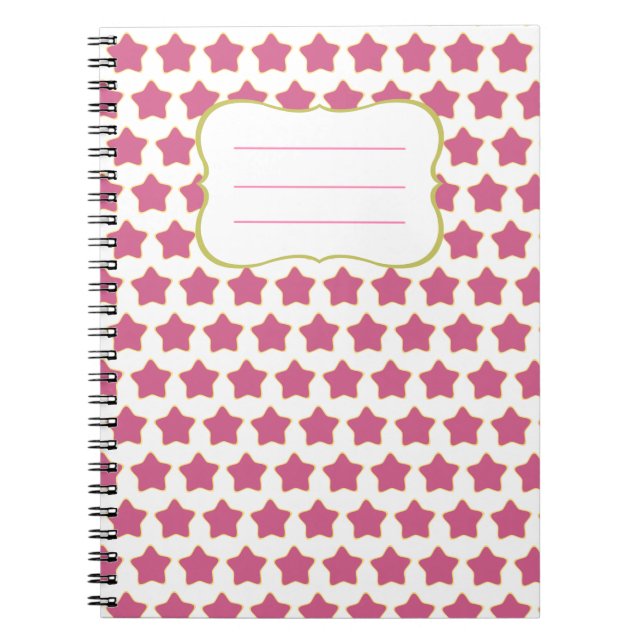 Libreta Estrellas Rosa Anteckningsbok (Framsidan)