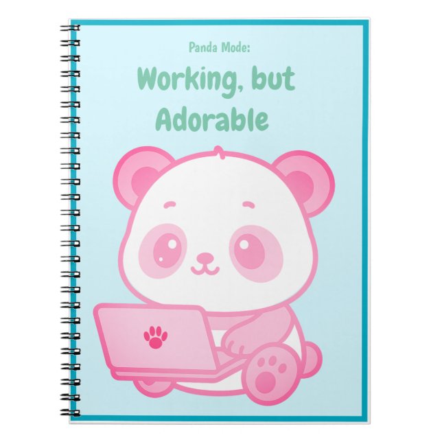 Libreta Panda Adorable Anteckningsbok (Framsidan)