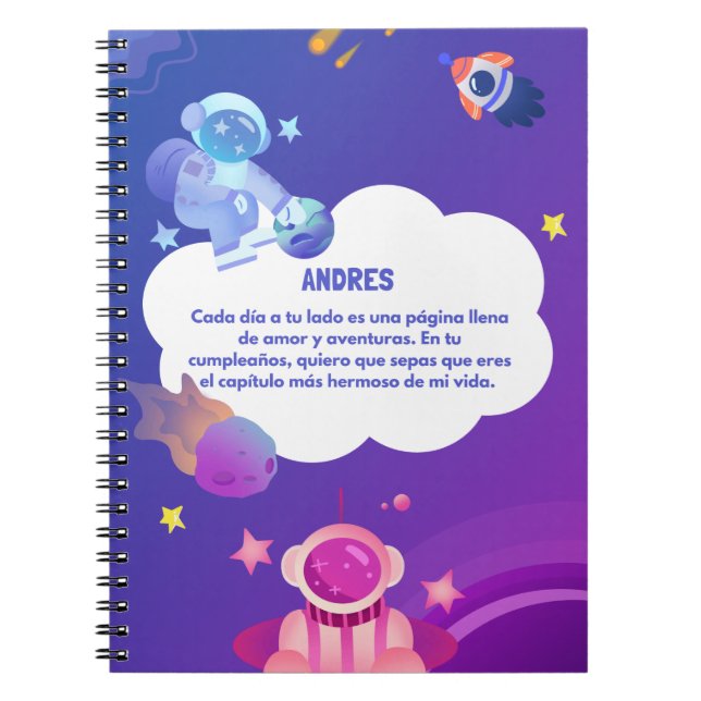 Libreta sencilla personalizada anteckningsbok (Framsidan)