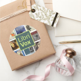 LibriVox Sticker Sheet Runt Klistermärke
