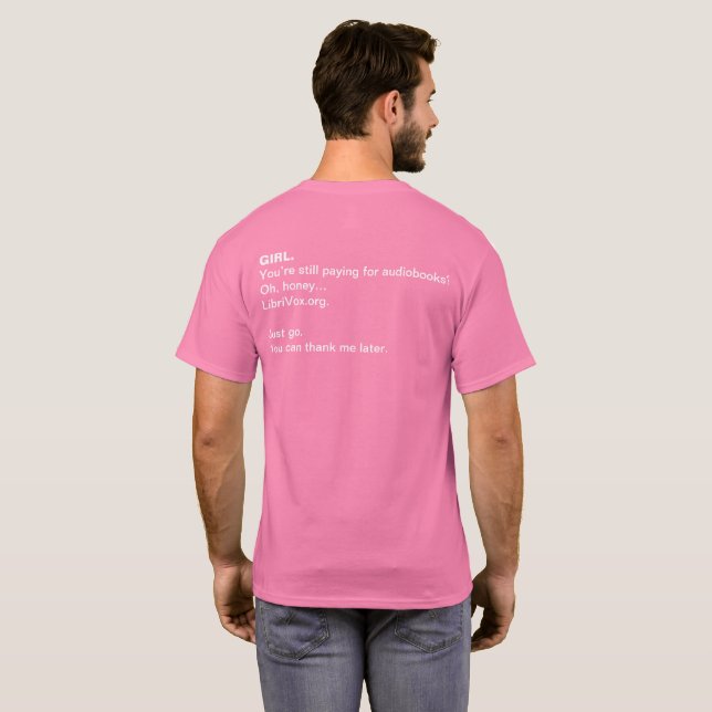 LibriVox T-shirt (Hel baksida)
