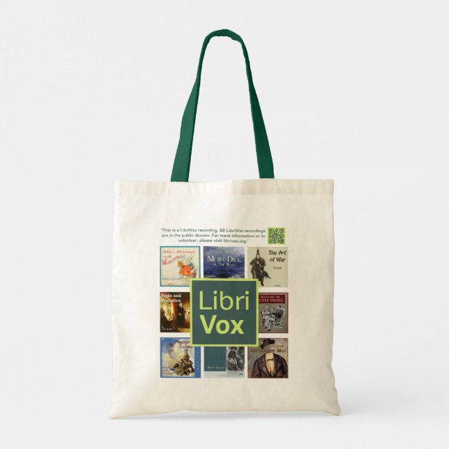 LibriVox Tote Bag Tygkasse (Baksida)
