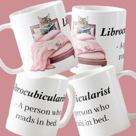 Librokubikkularistiska bokhandlare som läser i sän kaffemugg