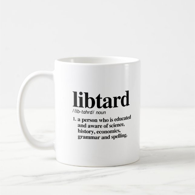Libtard-definition Kaffemugg (Vänster)