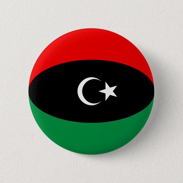 Libyen Fisheye Flagga Button Knapp (Framsida)