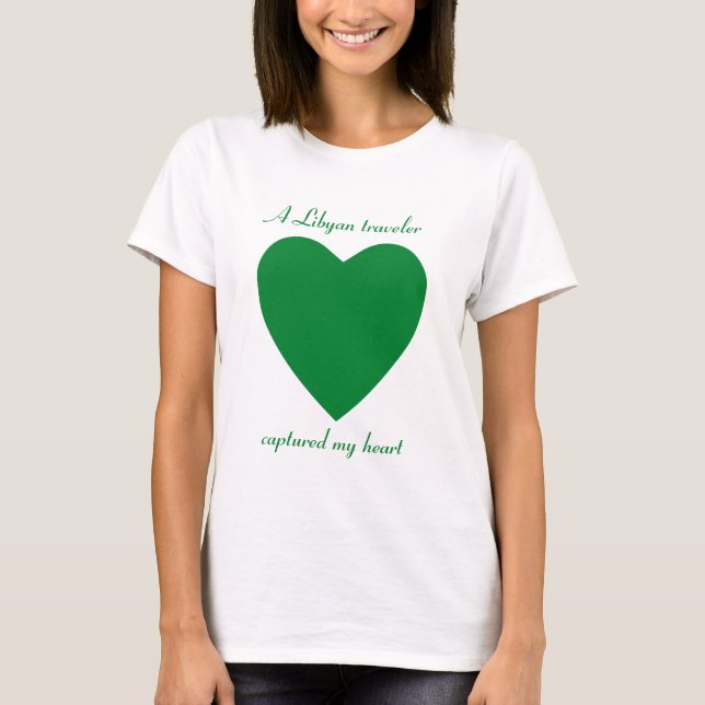Libyen Flag Sötis T-Shirt (Framsida)