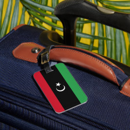 Libyen flagga bagagebricka