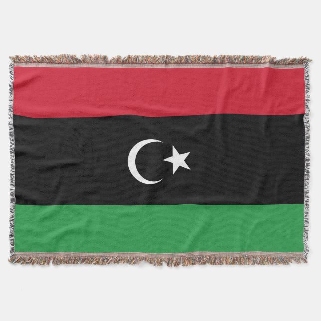 Libyen flagga filt (Framsidan)