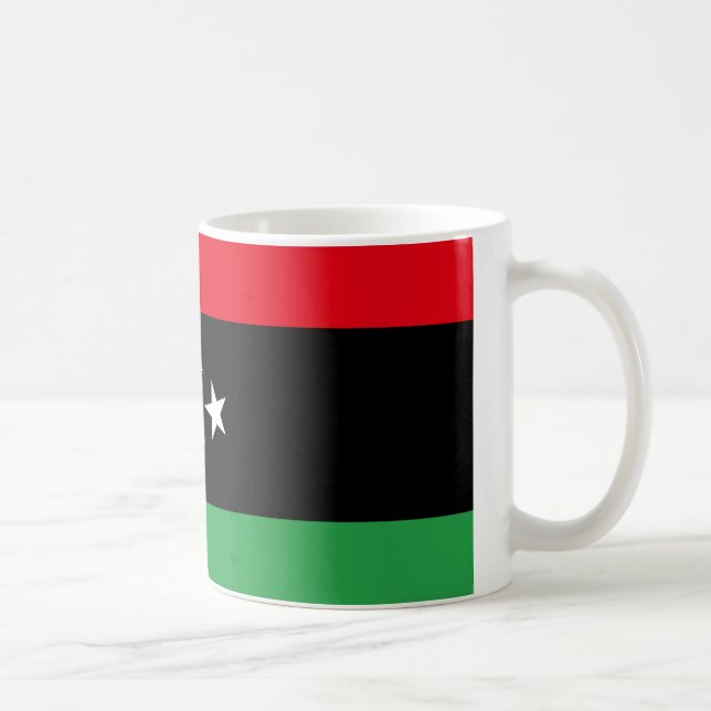 Libyen Flagga Kaffemugg (Höger)
