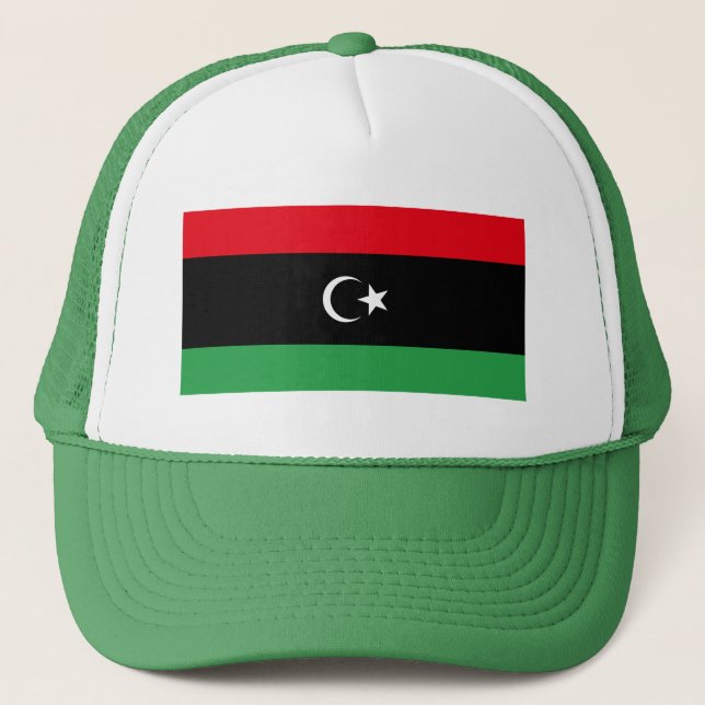 Libyen Flagga Keps (Framsida)