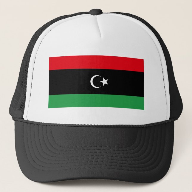 Libyen Flagga Keps (Framsida)