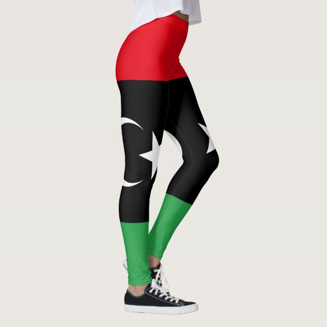 Libyen Flagga Leggings (Höger)