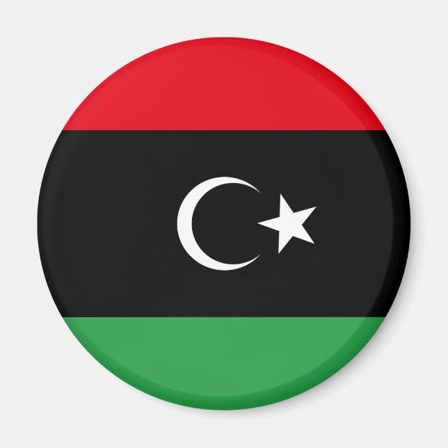 Libyen Flagga Magnet (Framsidan)