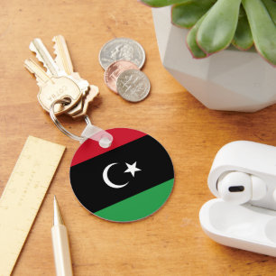 Libyen flagga nyckelring