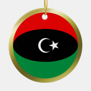 Libyen Flagga Ornament