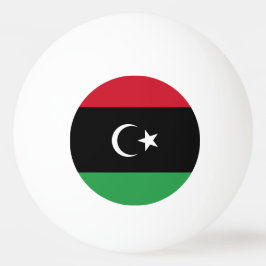 Libyen flagga pingisboll