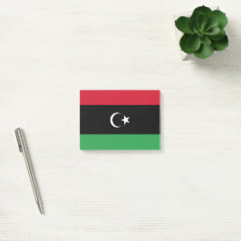 Libyen flagga post-it block