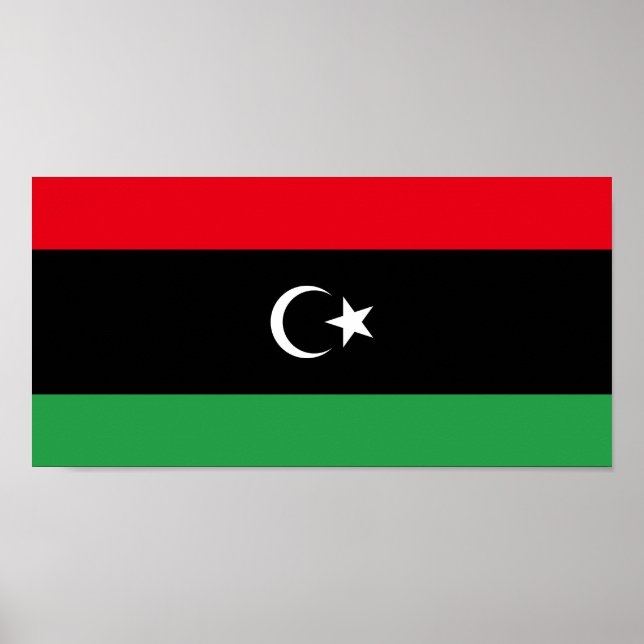 Libyen Flagga Poster (Framsidan)