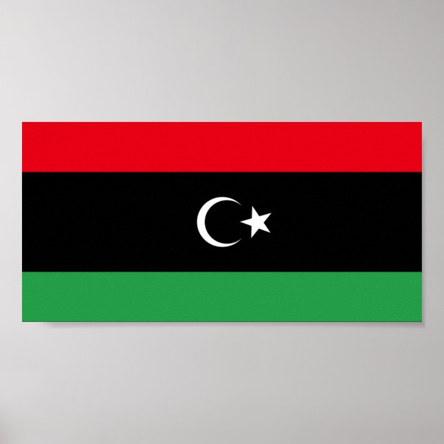 Libyen Flagga Poster (Framsidan)