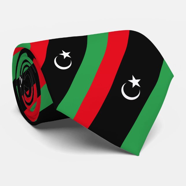 Libyen Flagga Slips (Rullad)