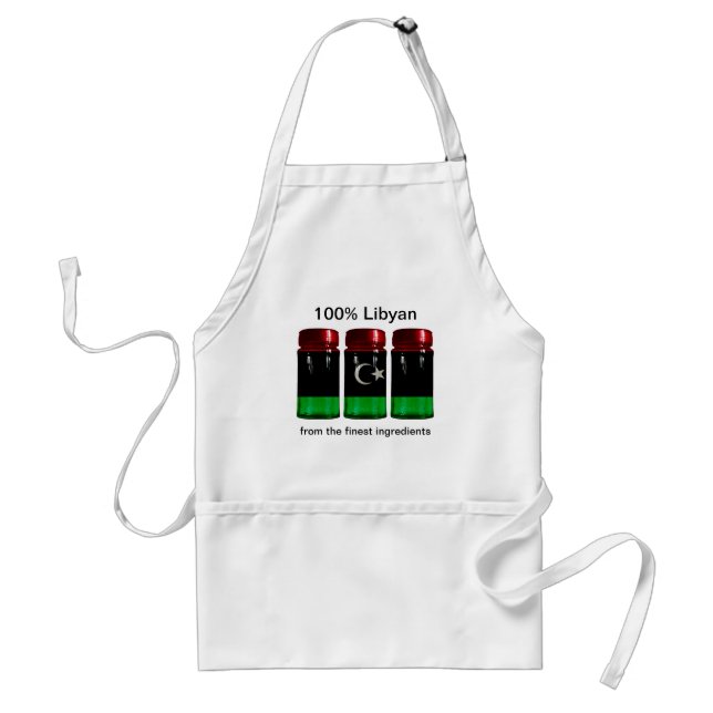 Libyen Flagga Spice Burk Apron Förkläde (Framsidan)