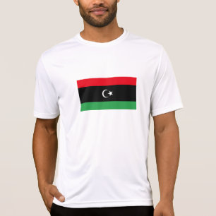 Libyen Flagga T Shirt