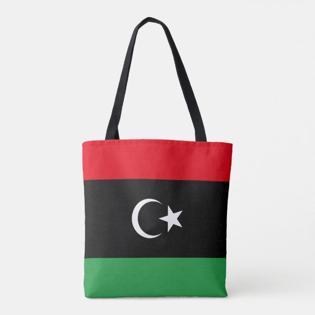 Libyen Flagga Tygkasse (Baksida)