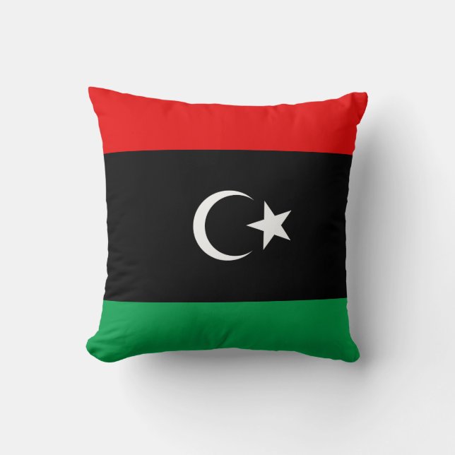 Libyen Flagga x Flagga Pillow Kudde (Framsida)