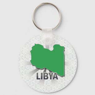 Libyen flaggakarta 2,0 nyckelring