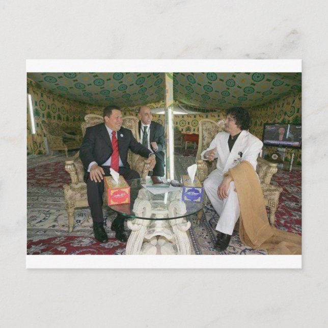 Libyen ~ Gaddafi för alltid Vykort (Framsida)