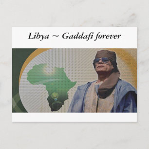 Libyen ~ Gaddafi för alltid Vykort