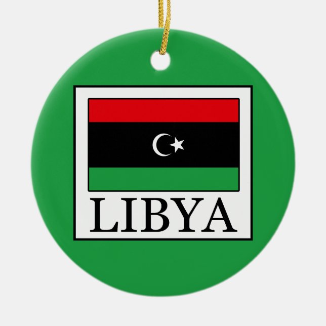 Libyen Julgransprydnad Keramik (Framsidan)