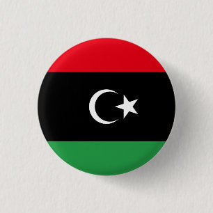 Libyen (Libyen) Flagga Knapp