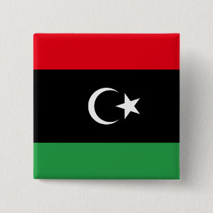 Libyen (Libyen) Flagga Knapp