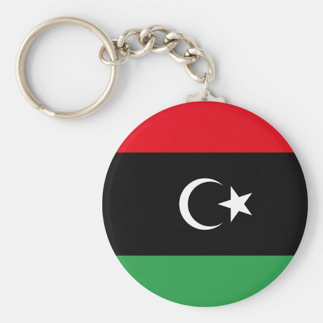 Libyen (Libyen) Flagga Nyckelring (Framsidan)