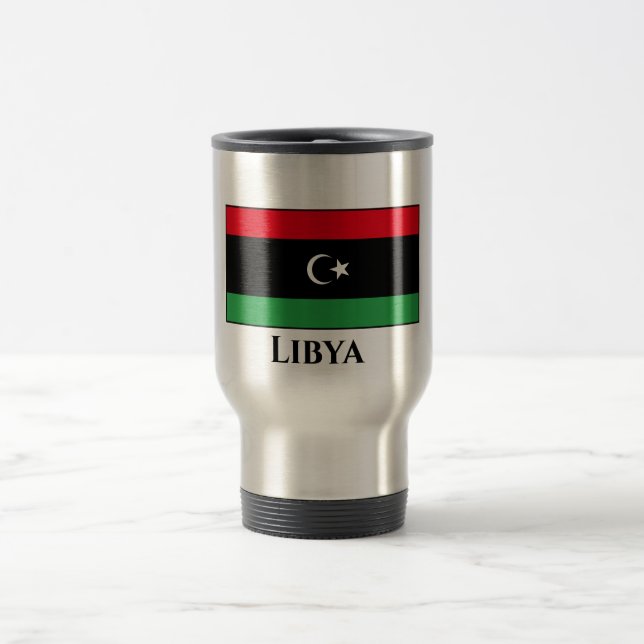 Libyen (Libyen) Flagga Resemugg (Center)