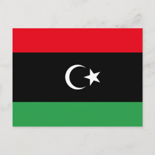 Libyen - Libyen - Flagga Vykort