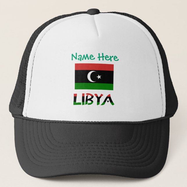 Libyen Libyska Flaggan Grön Personlig  Keps (Framsida)