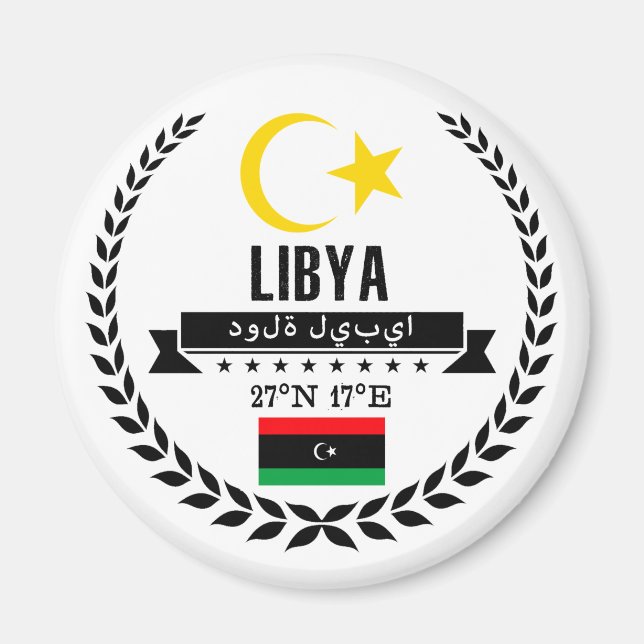 Libyen Magnet (Framsidan)