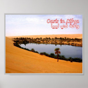 Libyen - Oasis - Poster