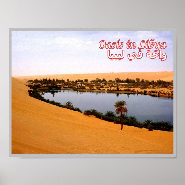 Libyen - Oasis - Poster (Framsidan)