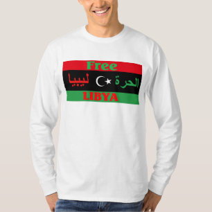 Libyen skjorta - fri Libyen ليبياالحرة T Shirt